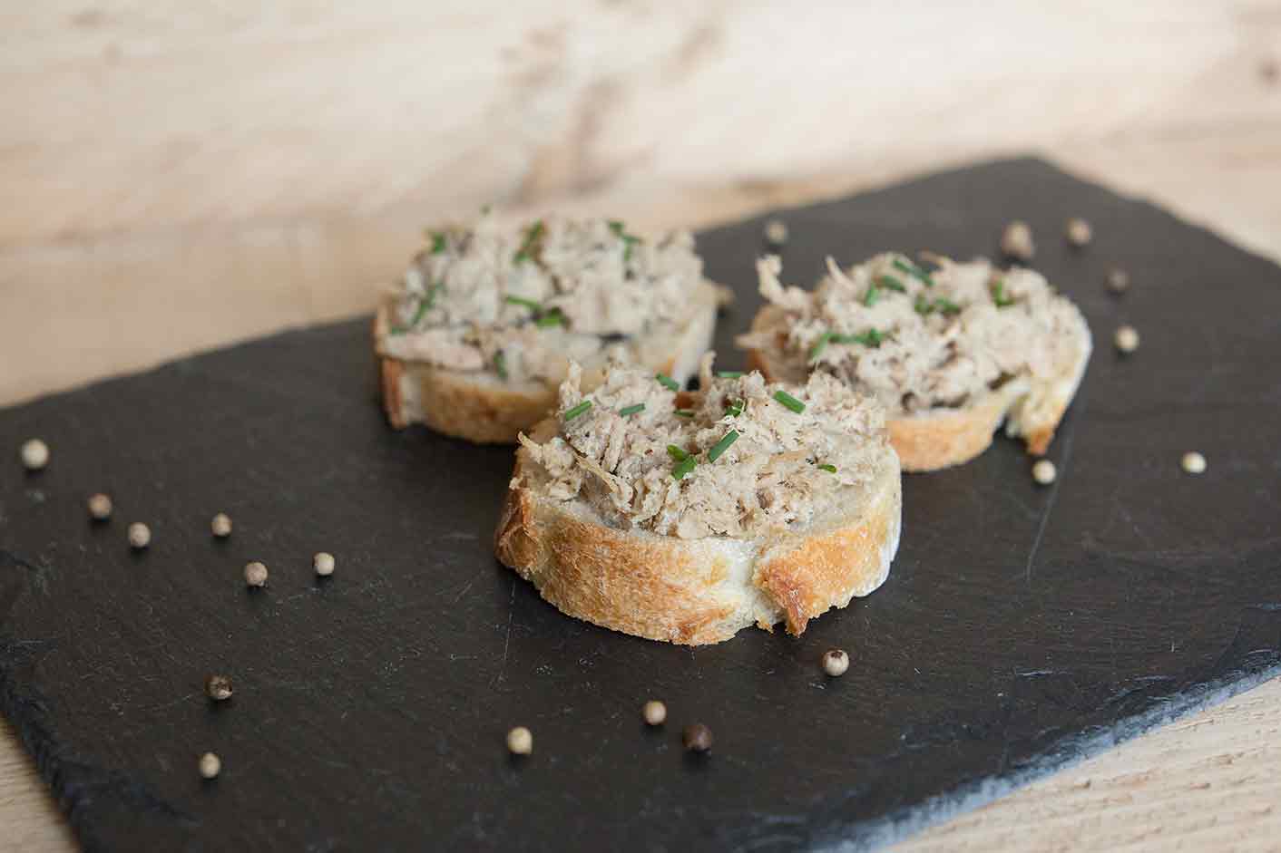 Rillettes de poulet aux 5 poivres